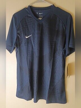 Nike Women's Dri-FIT Precision VI Soccer Jersey Navy/Black DR0948-419 - NWT XL